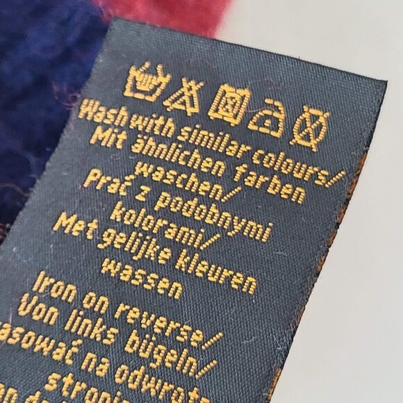 Simon Carter Men's Sweater Red Medium Wool Nylon Cable Knit London - Picture 7 of 10